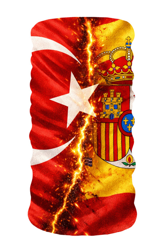 Bebo Store Extreme Outdoor Spor , Motorcu ve Bisiklet Kullananlara Özel Desenli Buff Boyunluk Bandana Balaklava (Bayrak-215)