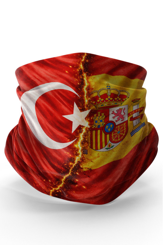 Bebo Store Extreme Outdoor Spor , Motorcu ve Bisiklet Kullananlara Özel Desenli Buff Boyunluk Bandana Balaklava (Bayrak-215)