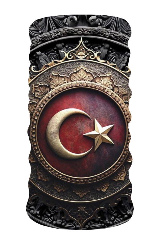 Bebo Store Extreme Outdoor Spor , Motorcu ve Bisiklet Kullananlara Özel Desenli Buff Boyunluk Bandana Balaklava (Bayrak-218)