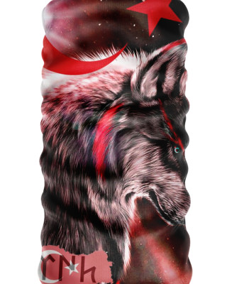 Bebo Store Extreme Outdoor Spor , Motorcu ve Bisiklet Kullananlara Özel Desenli Buff Boyunluk Bandana Balaklava (Kurt-214)