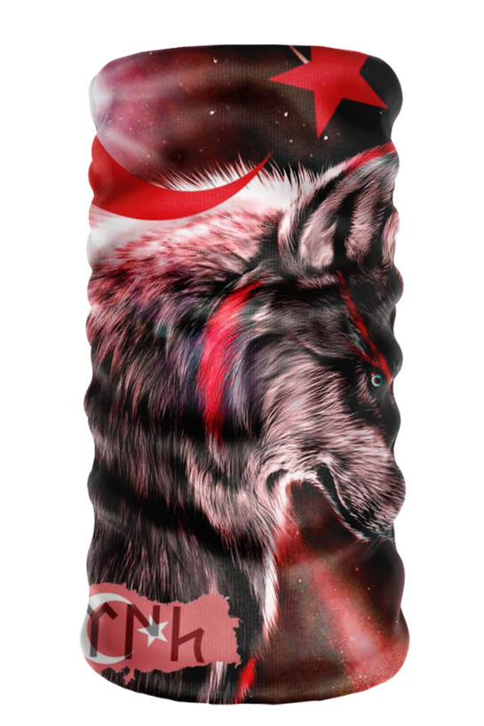 Bebo Store Extreme Outdoor Spor , Motorcu ve Bisiklet Kullananlara Özel Desenli Buff Boyunluk Bandana Balaklava (Kurt-214)