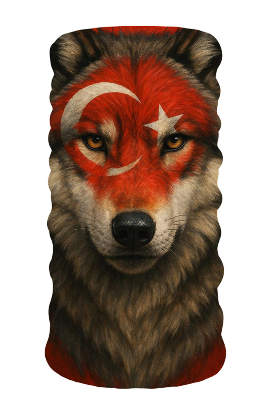 Bebo Store Extreme Outdoor Spor , Motorcu ve Bisiklet Kullananlara Özel Desenli Buff Boyunluk Bandana Balaklava (Kurt-216)