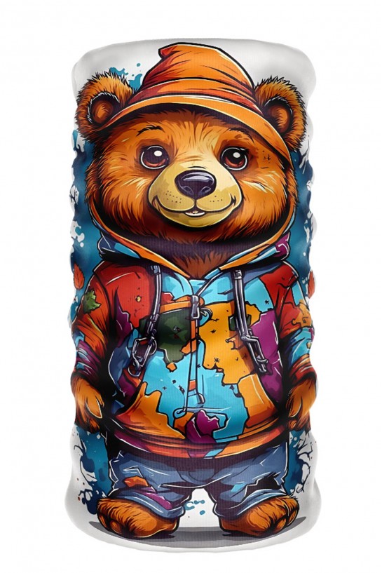 Bebo Store Extreme Outdoor Spor , Motorcu ve Bisiklet Kullananlara Özel Desenli Buff Boyunluk Bandana Balaklava (ayı-204)