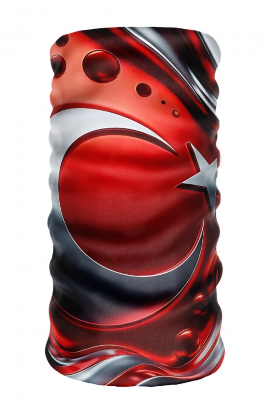 Bebo Store Extreme Outdoor Spor , Motorcu ve Bisiklet Kullananlara Özel Desenli Buff Boyunluk Bandana Balaklava (Bayrak-210)