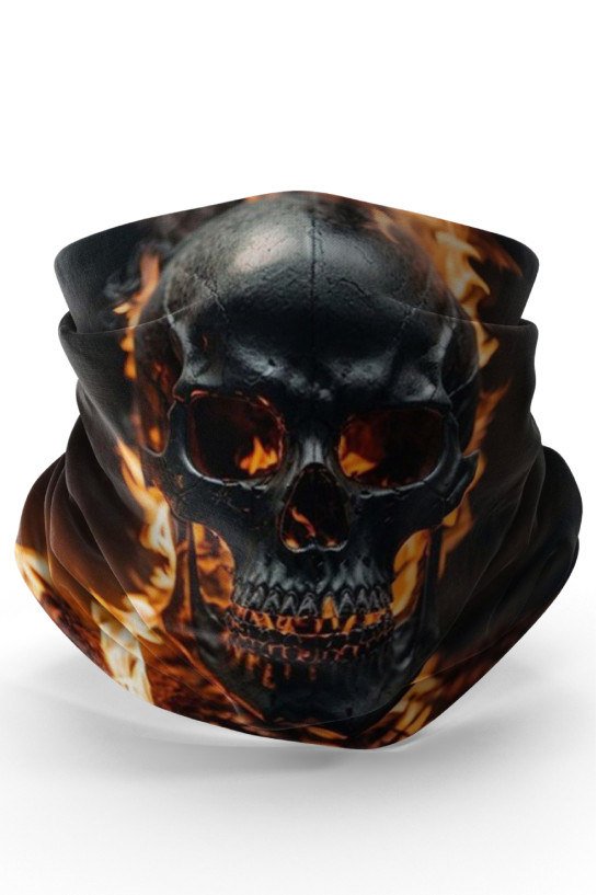 Bebo Store Extreme Spor Motor ve Bisiklet Kullananlara Özel Desenli Buff Boyunluk Bandana Balaklava (skull-0208-5)