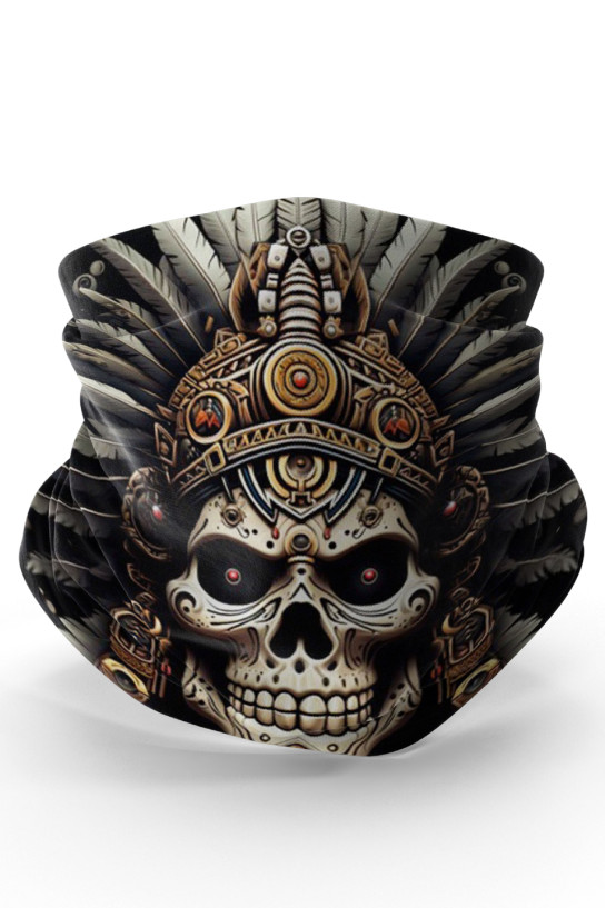 Bebo Store Extreme Spor Motor ve Bisiklet Kullananlara Özel Desenli Buff Boyunluk Bandana Balaklava (skull-0208-6)