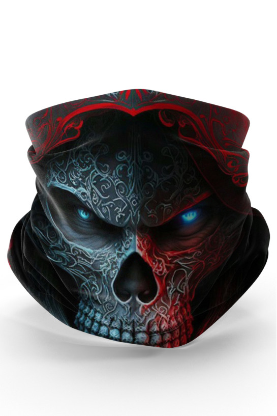 Bebo Store Extreme Spor Motor ve Bisiklet Kullananlara Özel Desenli Buff Boyunluk Bandana Balaklava (skull-0208-9)